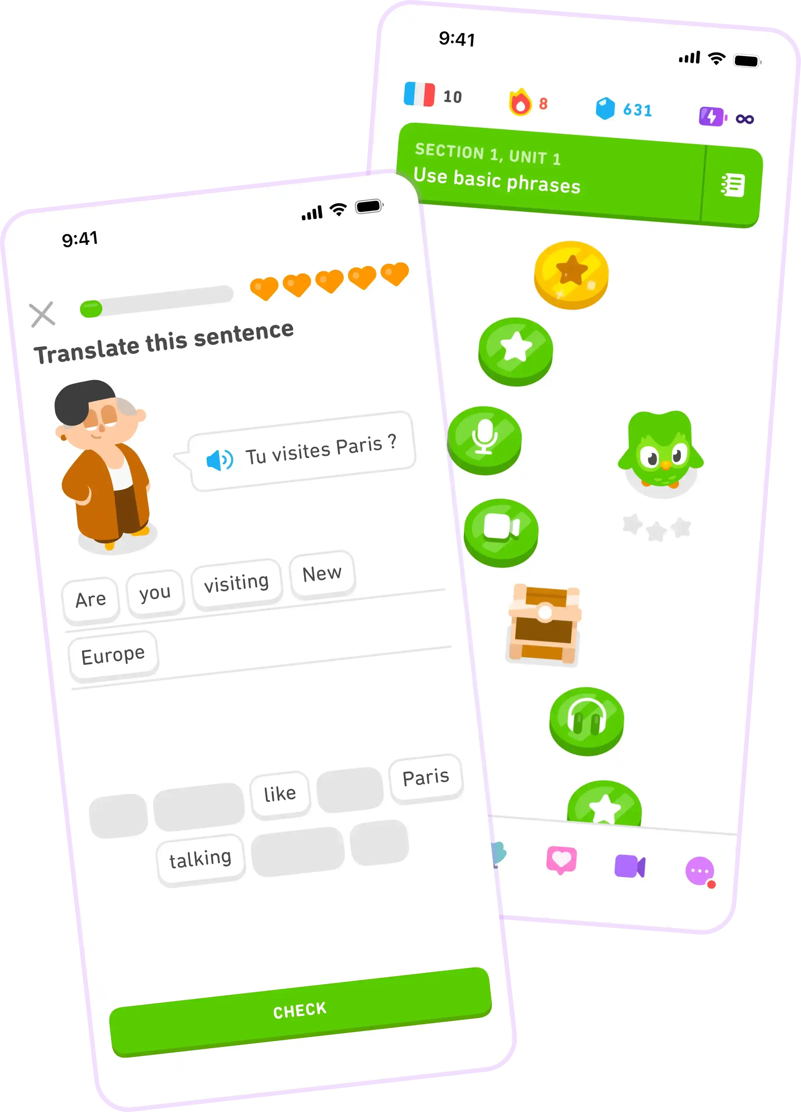 Image showcasing the research process for the Duolingo case study, including screenshots of social media posts and a user interview in progress