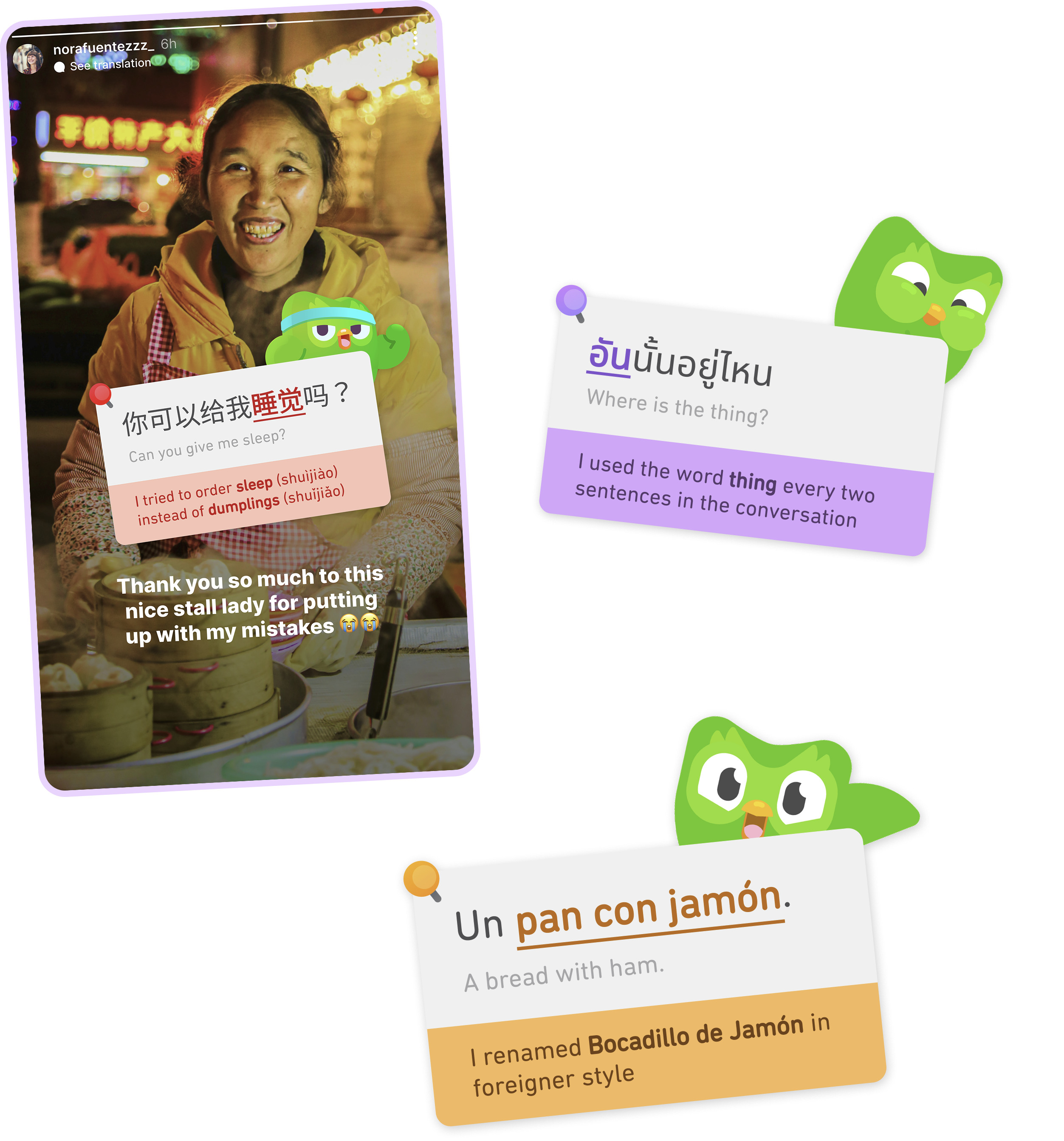 Screenshots from social media